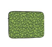YYHHAOFA Hunter Housse antichoc pour ordinateur portable 12" Motif pétales floraux verts