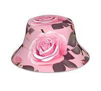 YYHHAOFA Joli bob réfléchissant avec imprimé roses roses, léger, respirant, pliable pour homme et femme