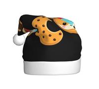 YYHHAOFA Joli chapeau de Noël à motif d'animaux cookies pour adulte, doux, léger et moelleux pour homme et femme