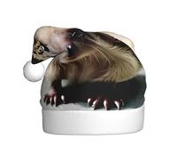 YYHHAOFA Joli chapeau de Noël à motif hérisson pour adulte, ce qui en fait un cadeau amusant et durable pour homme et femme