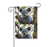 YYHHAOFA Joli drapeau de jardin motif koala pour décoration de cour 30,5 x 45,7 cm pour jardin, terrasse, balcon