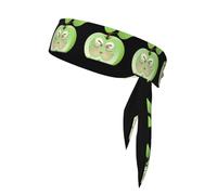 YYHHAOFA Joli foulard de sport avec image Apple Core, absorbant la transpiration et respirant, bandeau de mouvement, foulard double face