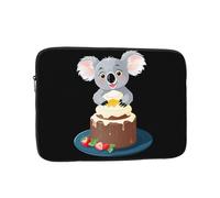 YYHHAOFA Koala on The Pudding Picture Housse de protection antichoc pour ordinateur portable 17" pour homme et femme, voyage d'affaires, bureau et usage quotidien