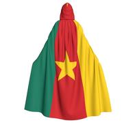 YYHHAOFA La cape à capuche imprimée drapeau du Cameroun pour adulte est une cape super grande, confortable et durable