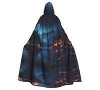 YYHHAOFA La cape à capuche imprimée Night Canada pour adulte est une cape super grande, confortable et durable