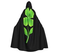 YYHHAOFA La cape à capuche imprimée trèfle dansant pour adulte est un poncho à capuche super grand, confortable et durable pour Halloween