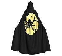 YYHHAOFA La cape à capuche pour adulte avec imprimé lune araignée est une cape super grande, confortable et durable conçue pour les adultes