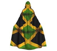 YYHHAOFA La cape à capuche pour adulte avec imprimé vieux drapeau jamaïcain est une cape super grande, confortable et durable