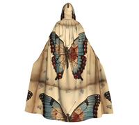 YYHHAOFA La cape à capuche pour adulte imprimée carte américaine est un poncho à capuche super grand, confortable et durable pour Halloween