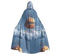 YYHHAOFA La cape à capuche pour adulte imprimée monstre citrouille est une cape super grande, confortable et durable