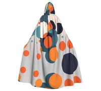 YYHHAOFA La cape à capuche pour adulte imprimée peinture abstraite de cercles est une cape super grande, confortable et durable