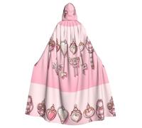 YYHHAOFA La cape à capuche pour adulte Lock and Key Prints est une cape super grande, confortable et durable conçue pour les adultes