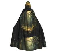 YYHHAOFA La cape à capuche Primitive Forest Prints Halloween pour adulte est une cape super grande, confortable et durable conçue pour les adultes