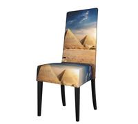 YYHHAOFA La housse de chaise de salle à manger imprimée de l'Égypte antique est facile à démonter et fabriquée en tissu haute résilience résistant à l'usure