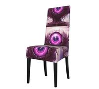 YYHHAOFA La housse de chaise de salle à manger imprimée œil géant mystérieux est facile à démonter et fabriquée en tissu haute résilience résistant à l'usure