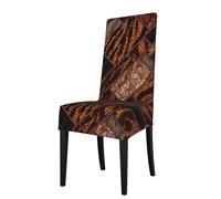 YYHHAOFA La housse de chaise de salle à manger imprimée patchwork de style africain est facile à démonter et fabriquée en tissu haute résilience résistant à l'usure