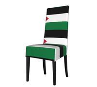 YYHHAOFA La housse de chaise imprimée drapeau de l'État de Palestine est facile à démonter et fabriquée en tissu haute résilience résistant à l'usure