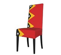 YYHHAOFA La housse de chaise imprimée drapeau du Timor-Leste est facile à démonter et fabriquée en tissu haute résilience résistant à l'usure