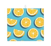 YYHHAOFA Lemon Wedges Tapis absorbant en microfibre super absorbante et antidérapant
