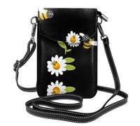 YYHHAOFA Little Bees In The Flowers Sac à bandoulière en cuir pour femme, imperméable et durable