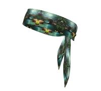 YYHHAOFA Little Bridge in the East Picture Foulard de sport absorbant la transpiration et respirant, bandeau de mouvement, foulard double face