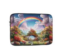 YYHHAOFA Little World Under The Rainbow Picture Housse de protection pour ordinateur portable - Housse résistante aux chocs pour ordinateur portable de 43,2 cm pour homme et femme, voyage d'affaires