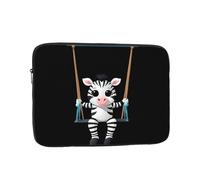 YYHHAOFA Little Zebra on The Swing Picture Housse de protection pour ordinateur portable - Housse résistante aux chocs pour ordinateur portable de 30,5 cm pour homme et femme, voyage d'affaires