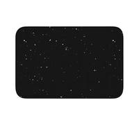 YYHHAOFA Lock Edge Tapis de sol 101,6 x 152,4 cm Motif à pois noirs et blancs Absorbant l'eau et antidérapant, doux et confortable pour salle de bain et cuisine