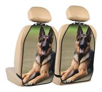 YYHHAOFA Lot de 2 housses de siège de voiture universelles pour SUV, Jeep, camion et berline 66,4 x 48,5 cm Motif chien berger allemand