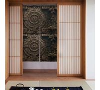 YYHHAOFA Lot de 2 rideaux d'images avec textures de civilisation ancienne, 86,4 x 142,2 cm, lisses et ne se froissent pas facilement, rideaux en tissu, séparateurs de pièce