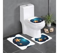 YYHHAOFA Lot de 3 tapis de bain antidérapants à séchage rapide Motif étoile de mer