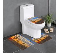 YYHHAOFA Lot de 3 tapis de bain ultra doux et absorbants pour un confort de maison semblable au spa, motif cactus dans le désert, 61 x 40,6 cm