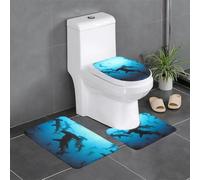 YYHHAOFA Lot de 3 tapis de salle de bain avec motifs de requins marteaux, 61 x 40,6 cm, couches de sol ultra douces et absorbantes pour un confort semblable au spa