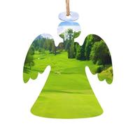 YYHHAOFA Lot de 6 décorations de Noël en bois en forme d'ange, image de parcours de golf de Vancouver