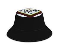 YYHHAOFA Love Confessions Picture Chapeau bob réfléchissant pour homme et femme Noir