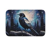 YYHHAOFA Magpie in The Starry Sky Tapis de sol imprimé antidérapant et épais pour salle de bain, chambre à coucher, tapis de sol lavable 40,6 x 61 cm