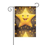 YYHHAOFA Mât de drapeau de jardin avec inscription « Big Star among the stars » - Double face - 30,5 x 45,7 cm
