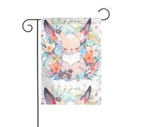 YYHHAOFA Mât de drapeau de jardin imprimé kangourou super mignon - Double face - 30,5 x 45,7 cm