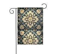 YYHHAOFA Mât de drapeau de jardin médiéval imprimé double face 30,5 x 45,7 cm