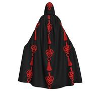 YYHHAOFA May All Your Wishes Come True Pattern Halloween Cape à capuche pour adulte Vêtements pour homme et femme Manteau de jeu de rôle