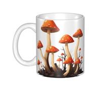 YYHHAOFA Mug en céramique avec inscription « New Mushrooms on dead trees » - Pour cappuccino, latte, céréales, yaourt, lait, boissons chaudes ou froides - Four à micro-ondes