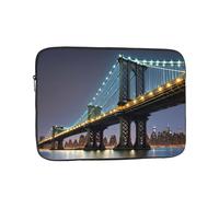 YYHHAOFA New York Manhattan Bridge Housse de protection pour ordinateur portable - Housse résistante aux chocs pour ordinateur portable 10" - Pour homme et femme, voyage d'affaires, bureau quotidien