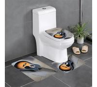 YYHHAOFA Nice Guitar Picture Lot de 3 tapis de salle de bain antidérapants pour toilettes, coiffeuse et toilettes