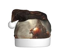 YYHHAOFA Order in chaos Picture Bonnet de Noël pour adulte Doux et moelleux Idéal pour une utilisation à long terme