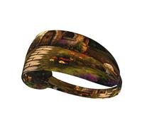 YYHHAOFA Path to Champignon House Bandeau de sport pour femme résistant à la transpiration Bandeau élastique d'été