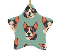 Yyhhaofa Pendentif en céramique pour sapin de Noël Motif avatars Décoration centres commerciaux, supermarchés, magasins