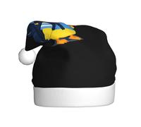 YYHHAOFA Petit canard jaune avec motif cartable chapeau de Noël pour adulte, ce qui en fait un cadeau amusant et durable pour homme et femme