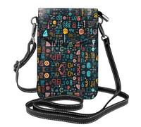 YYHHAOFA Petit sac à bandoulière à rabat en cuir pour femme avec motif de leçon de mathématiques, imperméable et durable