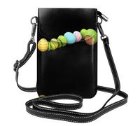 YYHHAOFA Petit sac à bandoulière à rabat en cuir pour femme, motif chenille, œuf de Pâques, imperméable et durable