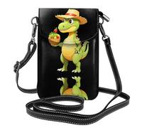 YYHHAOFA Petit sac à bandoulière à rabat en cuir pour femme Motif dinosaure Fruit Manor imperméable et durable